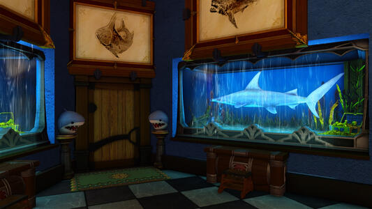 The Shark Exhibit displays all kinds of sharks discovered across the realm of Etheirys and beyond.