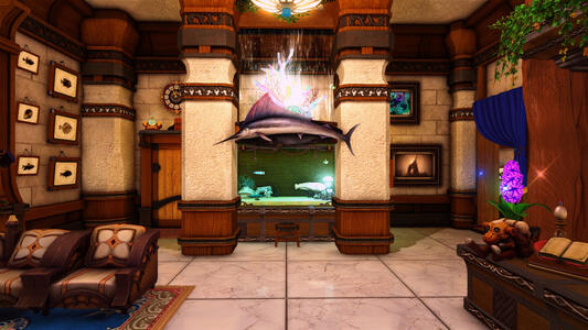 The first view you see as you enter The Big Fish House