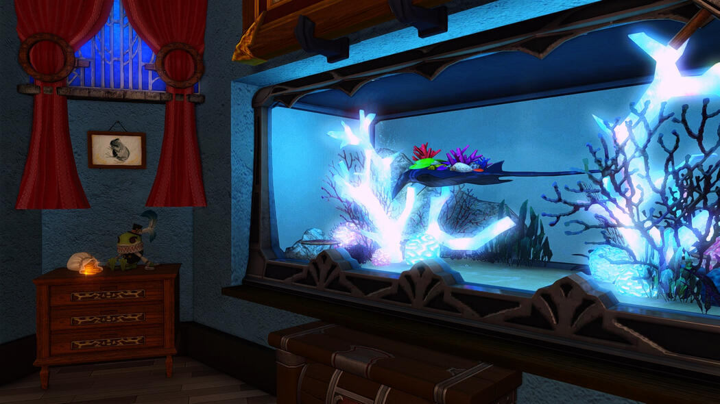 A sight only Room 1 - Ocean Legends can offer, where you can learn more about the fables of the deep oceans of Etheirys